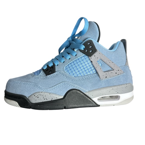Air Jordan 4 Retro SP North Carolina Blue Air Jordan Flight Kids Sz 4.5 US NWT - Picture 1 of 13